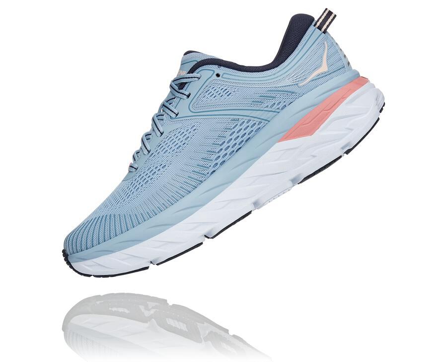 Hoka One One Hardloopschoenen Dames - Bondi 7 - Blauw - FU1283960